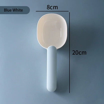 Pet Food Scoop With Clip Handle Multi - Purpose Pet Supplies Food Spoon Dog Cat Food Shovel Portable Thickened ABS Pet Scoop