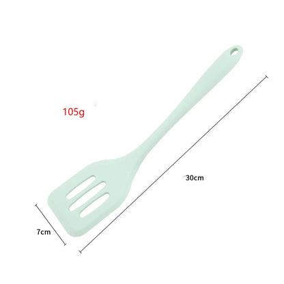 Kitchen Silicone Turners Gadgets Spatula Egg Fish Frying Pan Scoop Fried Shovel Slotted Turners Kitchen Tools Cooking Utensils