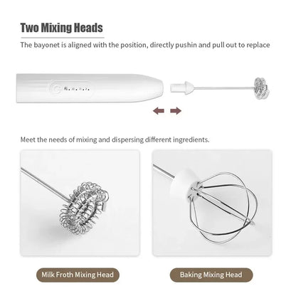 Cordless Home Kitchen Gadgets Electric Kitchens Accessories Milk Mixer Frother Mini Coffee Egg Beater Beating Tools Dining Bar