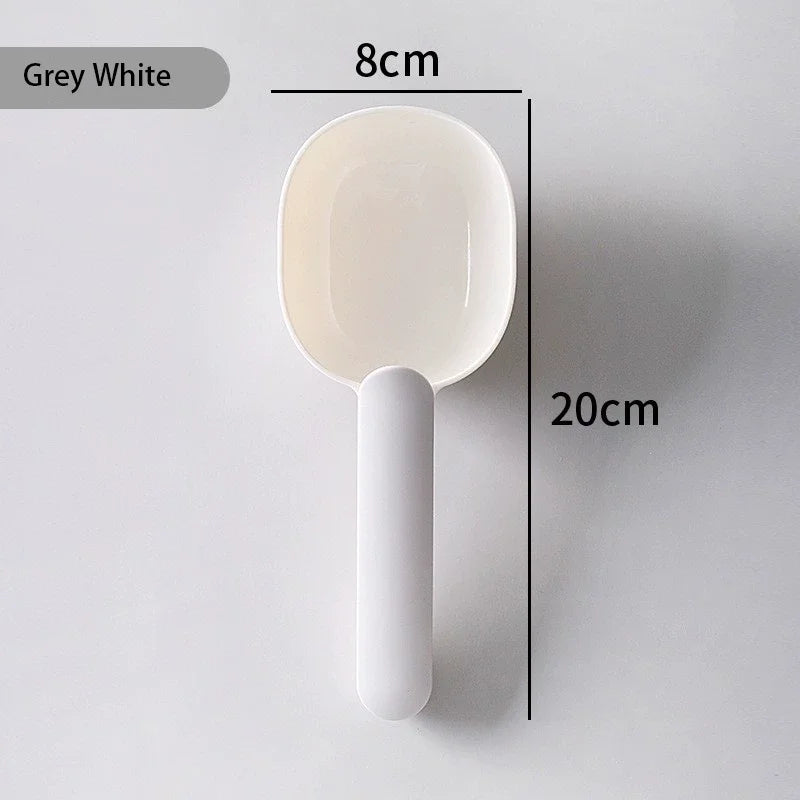 Pet Food Scoop With Clip Handle Multi - Purpose Pet Supplies Food Spoon Dog Cat Food Shovel Portable Thickened ABS Pet Scoop