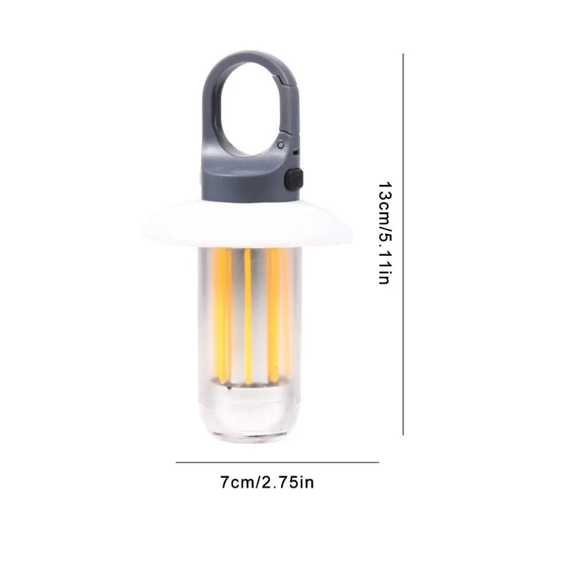 LED Camping Lantern Rechargeable Portable Flashlight Work Light 5  Modes Lighting Hanging Tent Lamp 8 Light Filaments Outdoor