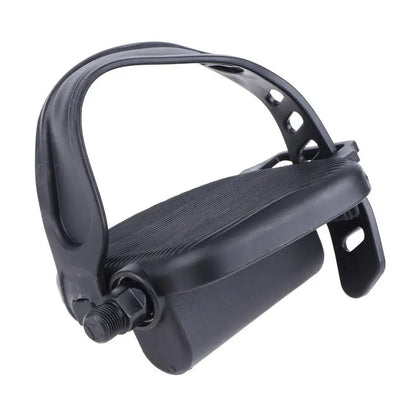 Fitness Bike Pedals 1 Pair Non Slip Surface With Adjustable Straps for Exercise Equipment Home Workout