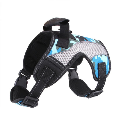 Dog Harness No-Pull Pet Harness with Leash Clips Adjustable Soft Padded Dog Vest with Easy Control Handle for Large Dogs