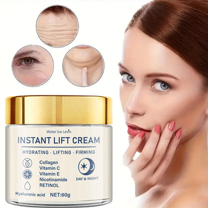 Facial Firming and Lifting Cream - Rich in Hyaluronic Acid and Retinol, Tightens and Lifts the Skin, Moisturizes the Skin, Suitable for All Skin Types, Daily Skincare Product
