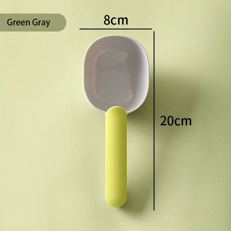 Pet Food Scoop With Clip Handle Multi - Purpose Pet Supplies Food Spoon Dog Cat Food Shovel Portable Thickened ABS Pet Scoop