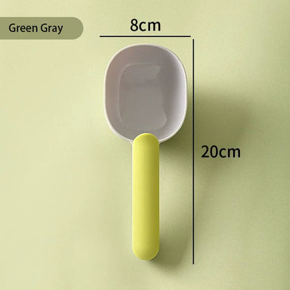 Pet Food Scoop With Clip Handle Multi - Purpose Pet Supplies Food Spoon Dog Cat Food Shovel Portable Thickened ABS Pet Scoop