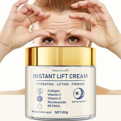 Facial Firming and Lifting Cream - Rich in Hyaluronic Acid and Retinol, Tightens and Lifts the Skin, Moisturizes the Skin, Suitable for All Skin Types, Daily Skincare Product