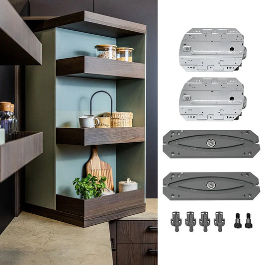 Kitchen Island With 180 360 Degree Rotating Bathroom Adjustable Unit Bookcase Corner Cabinet Multifunctional Storage Shelf