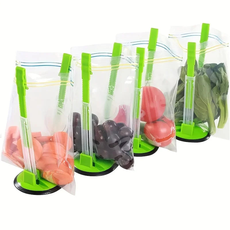 The Ultimate Kitchen Gadget: Plastic Bag Holder, Sandwich Holder, Food Storage Bag Clip, and More!