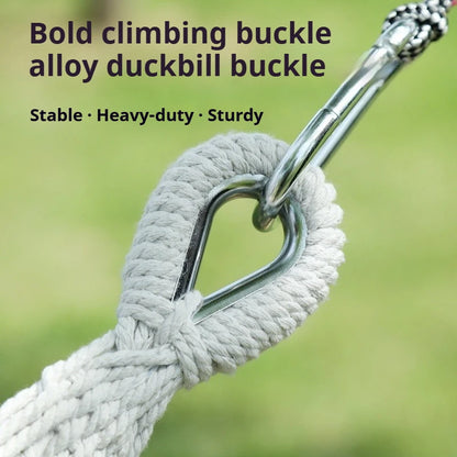 Hammock outdoor swing, anti - rollover for outdoor picnic, beach camping. Suitable for indoor use at home, for single or double
