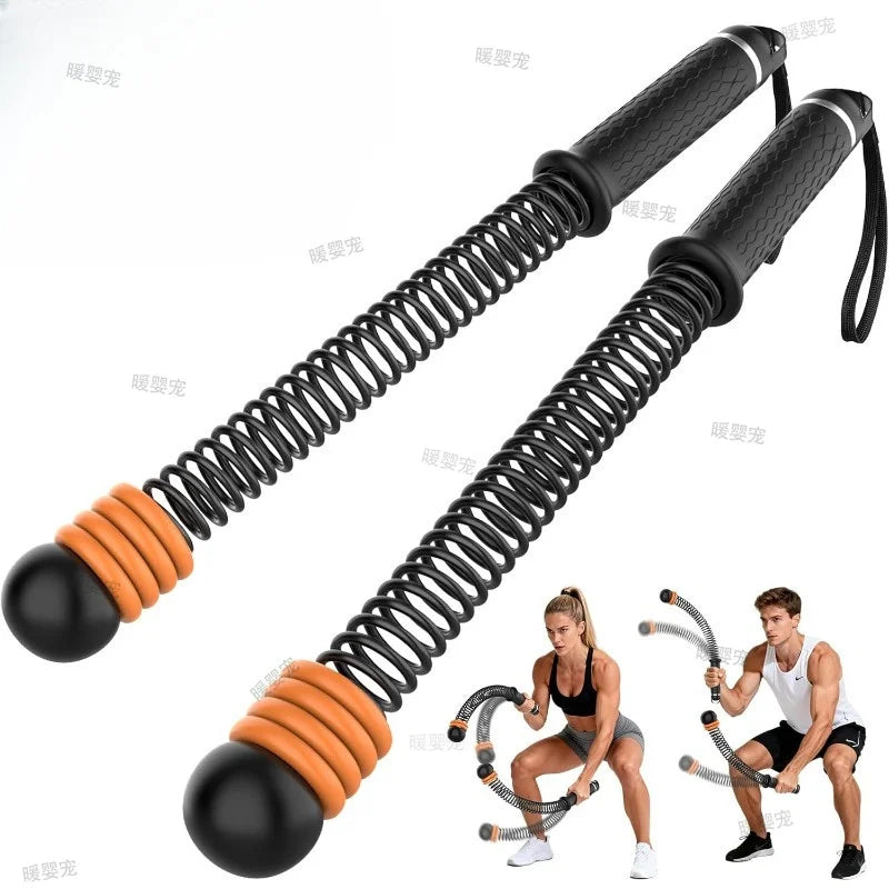 Full Body Workout Fitness Training Rope Equipment Adjustable Resistance Ropeless Battle Rope Ropeless Battle Rope for Home Gym