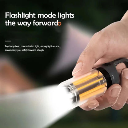 LED Camping Lantern Rechargeable Portable Flashlight Work Light 5  Modes Lighting Hanging Tent Lamp 8 Light Filaments Outdoor