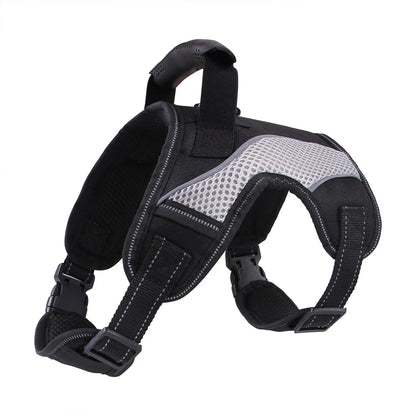 Dog Harness No-Pull Pet Harness with Leash Clips Adjustable Soft Padded Dog Vest with Easy Control Handle for Large Dogs