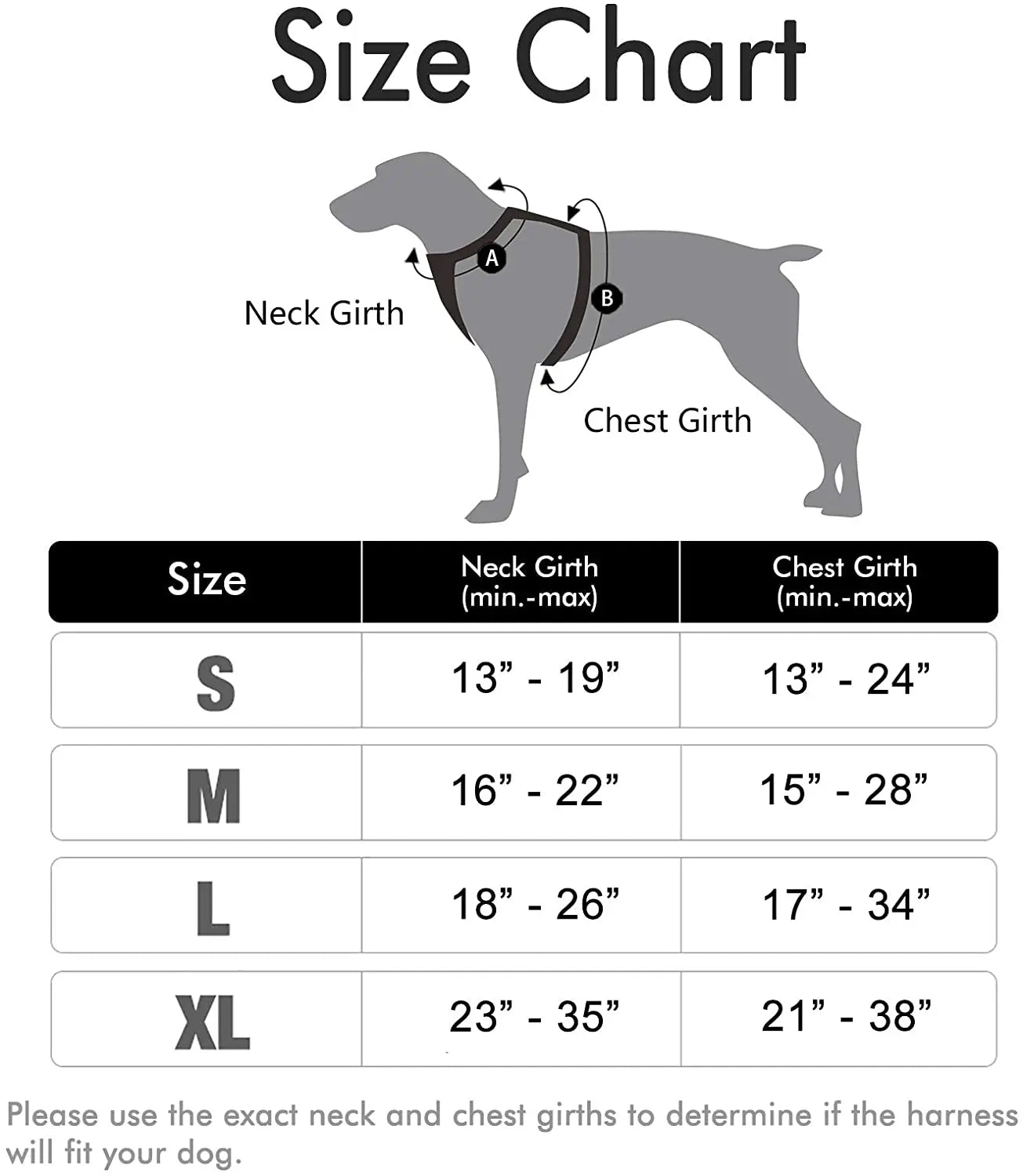 Dog Harness No-Pull Pet Harness with Leash Clips Adjustable Soft Padded Dog Vest with Easy Control Handle for Large Dogs