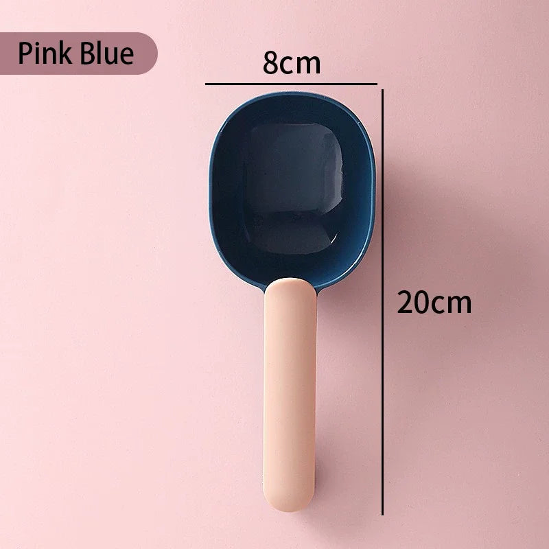 Pet Food Scoop With Clip Handle Multi - Purpose Pet Supplies Food Spoon Dog Cat Food Shovel Portable Thickened ABS Pet Scoop