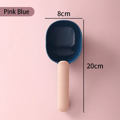 Pet Food Scoop With Clip Handle Multi - Purpose Pet Supplies Food Spoon Dog Cat Food Shovel Portable Thickened ABS Pet Scoop