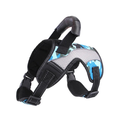 Dog Harness No-Pull Pet Harness with Leash Clips Adjustable Soft Padded Dog Vest with Easy Control Handle for Large Dogs
